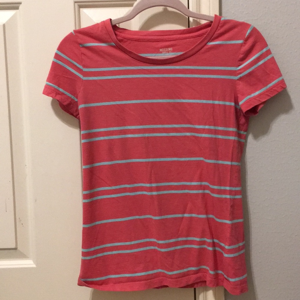Red and blue striped shirt